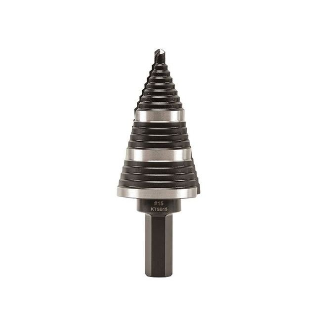 Klein® 3-Hole Step Drill Bit, M2 Steel 7/8 - 1-3/8 in. - Image 2