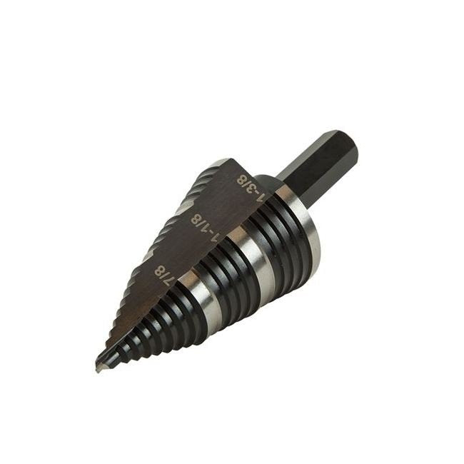 Klein® 3-Hole Step Drill Bit, M2 Steel 7/8 - 1-3/8 in. - Image 3