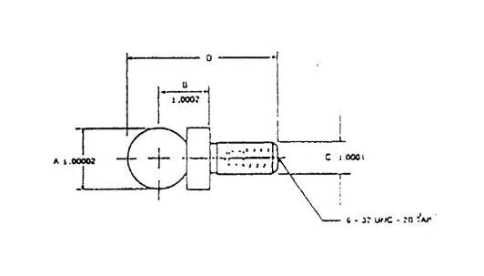Precision Checking Ball - Shoulder Reference - Tap Shank - Inch - Image 1