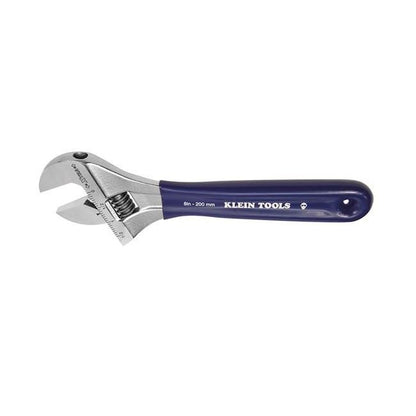 Klein® Tools 8 in. Adjustable Wrench with Extra-Wide Jaw - Image 1