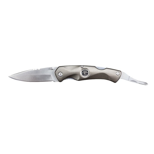 Klein® Electricians Pocket Knife with Wire Stripping Notches - Image 1