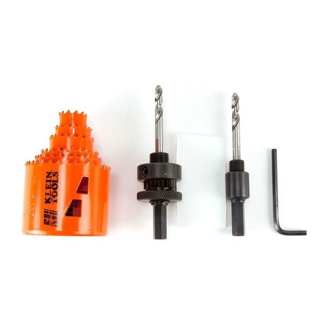 Klein® 8 Piece Bi-Metal Hole Saw Kit with Arbors - Image 5