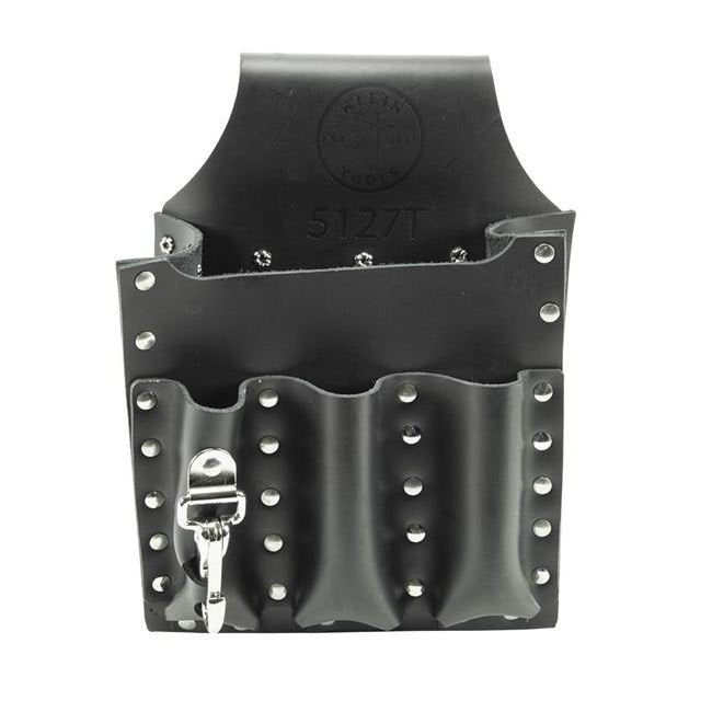 Klein® 7 in. Leather Tool Pouch with 6 Pockets - Image 5
