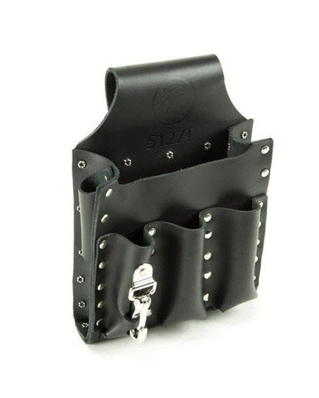 Klein® 7 in. Leather Tool Pouch with 6 Pockets - Image 1
