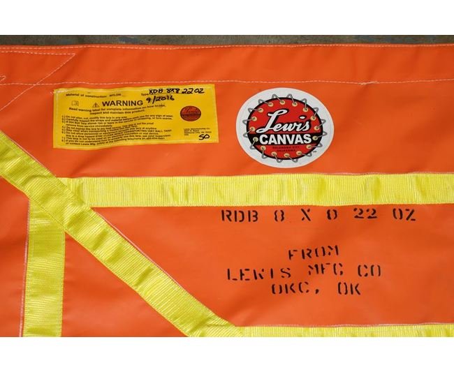 Lewis Spider Tarp™ - Heavy-Duty 7' x 7' Jobsite Debris Tarp, 22 oz Canvas - Image 2