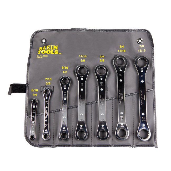 Klein® Ratcheting Offset Box Wrench - Image 1