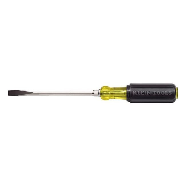 Klein® 1/4 in. Heavy Duty Round Shank Screwdriver with Cushion-Grip Handle - Image 1
