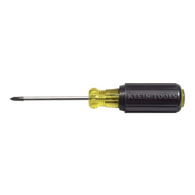 #1 Phillips Round Shank Screwdriver - Klein® Cushion-Grip, 3 in. - Image 1