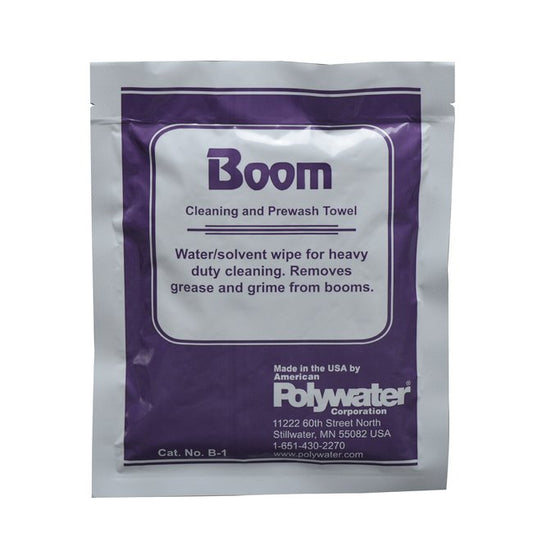 Polywater Boom White Cleaner-Saturated Wipe - Box of 24 - Image 1