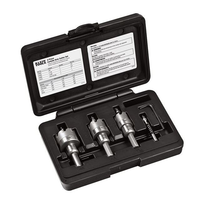 Klein® 4 Piece Carbide-Tipped Hole Cutter Set - Image 1