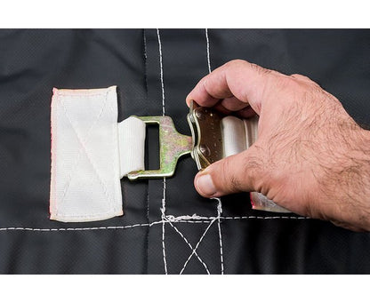 Rowdy's Auger Tarp - 6 ft, 18 oz Canvas, 24 in. Hole Diameter, Heavy-Duty - Image 4