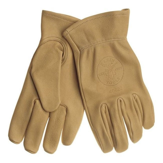 Klein Medium Size Light-Gray Cowhide Gloves - Image 1