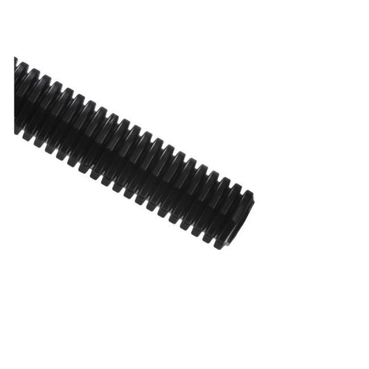 1.5" Slit Convoluted Tubing, Black PE - 250 ft Carton - Image 1