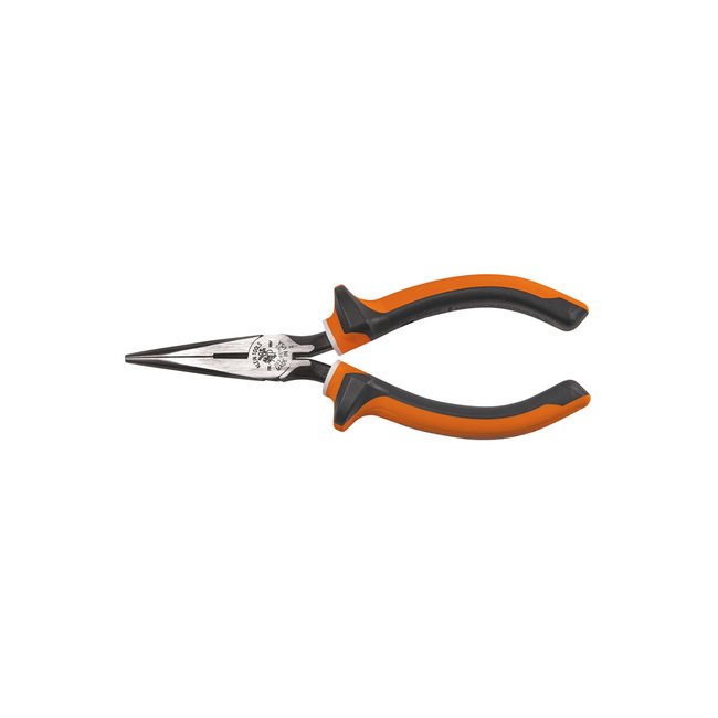 Klein® 6-Inch Long Nose Side-Cutting Insulated Pliers - Image 1