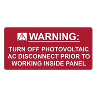 Hellermann Tyton 4.12 in. Pre-Printed Solar Label