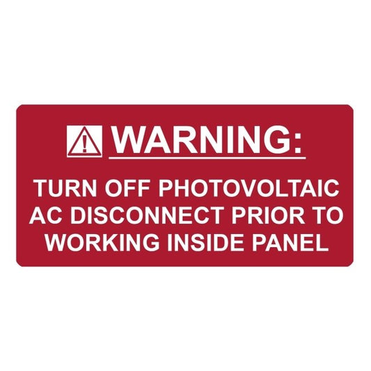 Hellermann Tyton 4.12 in. Pre-Printed Solar Label - Image 1