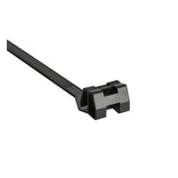 Hellermann Tyton T50R 0.18 in. Width Cable Tie, Inside Serrated, Black, 25-Pack