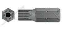 Tamper Resistant 6 Lobe Torx® Pin Drive Screwdriver Insert Bit