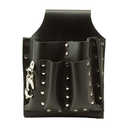 Klein® Leather Tool Pouch - 6-3/4 in. Overall Length, 8 Pocket Utility Organizer - Image 2