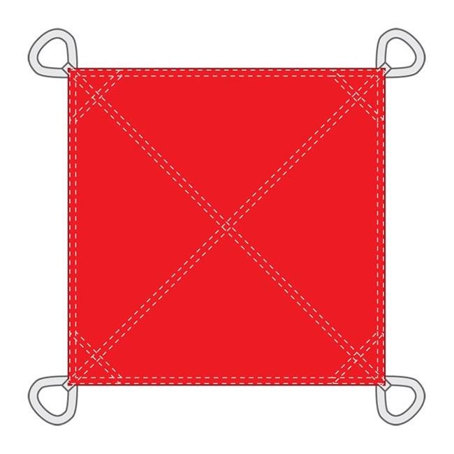 Lewis 7 ft Length 18 oz Canvas Jobsite Debris Tarp - Image 2