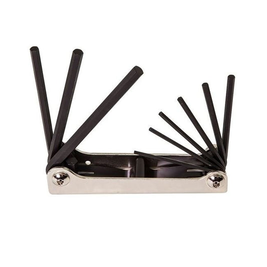 Klein® 9-Key Folding Hex Key Wrench Set, 438 in. Handle - Image 1