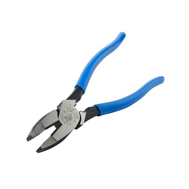 Klein® 9-3/8 in. Side Cutting Plier - Heavy Duty High Leverage Thread Holding Tool - Image 3