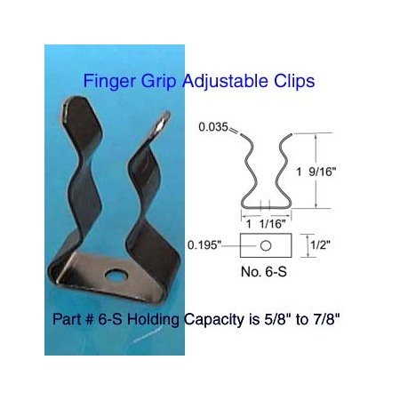 Heavy-Duty Stainless Steel Finger Grip Clips - Image 1