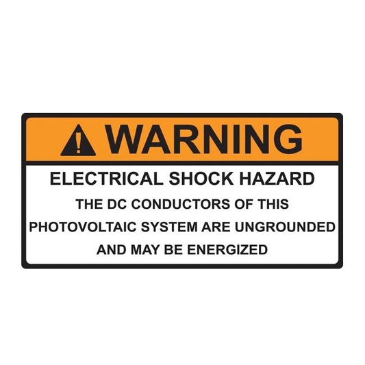 Pre-Printed Solar Label - 4.12 in. Width, Pack of 50 - Image 1