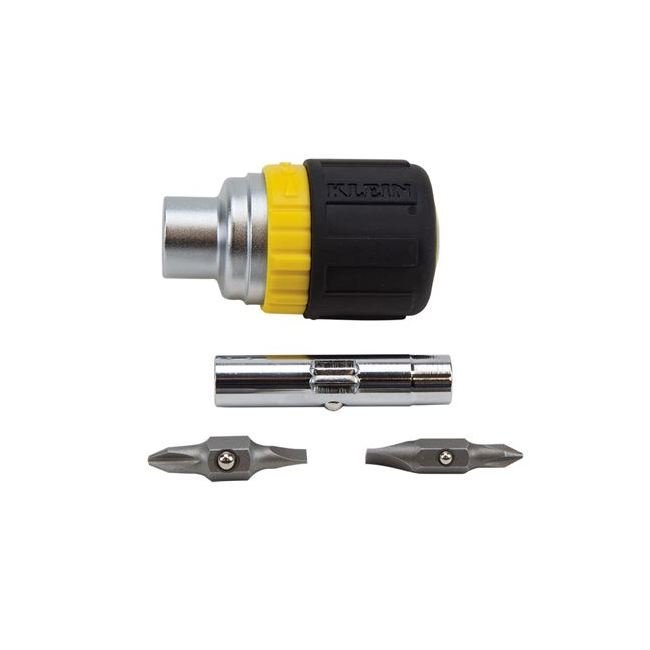 Klein® 4 in. Ratcheting Stubby Screwdriver with 3-1/2 in. Overall Length - Image 3