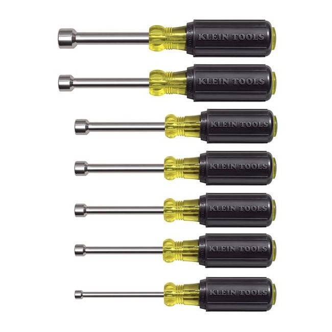Klein® Cushion-Grip Magnetic Nut Driver Set - 7-Piece - Image 1
