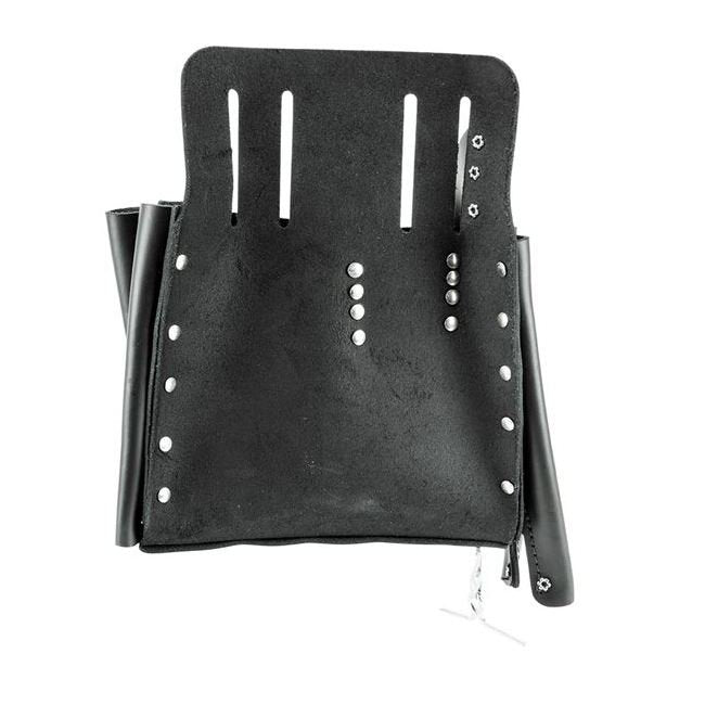 Klein® 10 in. Leather Tool Pouch with 11 Pockets, USA Assembled - Image 6