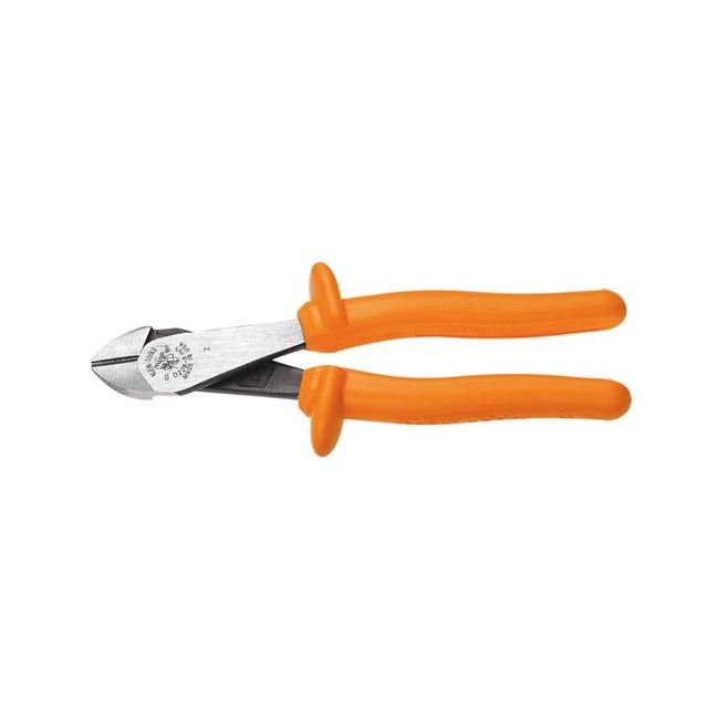 Klein® High-Leverage Insulated Diagonal Cutting Pliers - 8-1/4 in. - Image 1