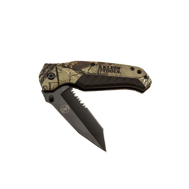 Klein® Pocket Knife with RealTree™ Camo Handle, Tanto Blade - Image 4
