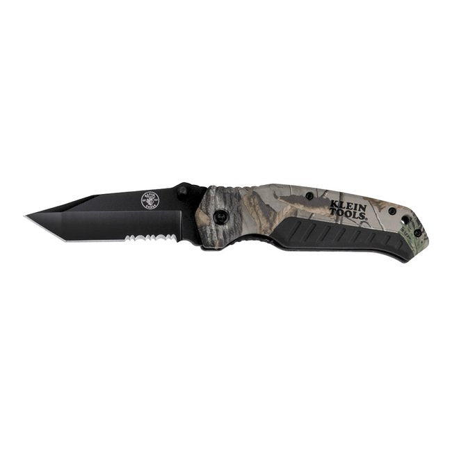 Klein® Pocket Knife with RealTree™ Camo Handle, Tanto Blade - Image 1