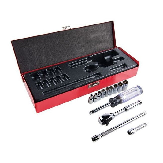 Klein® 1/4" Drive 6-Point Socket Wrench Set - Image 1