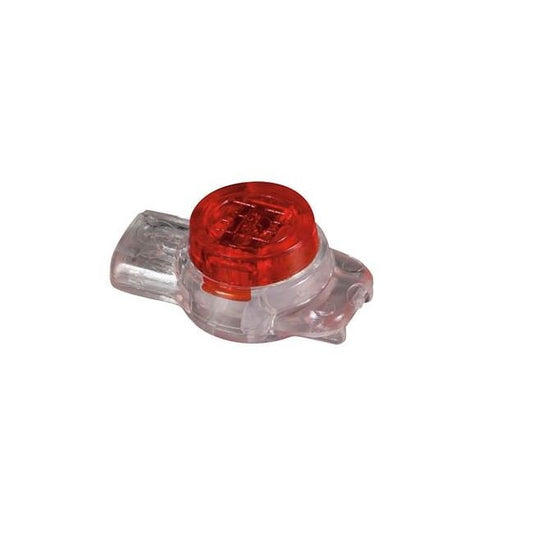 Klein® Twisted Pair Connector - 25 Pack, Gold-Plated Contacts, Red - Image 1