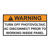 HELLERMANN TYTON 4.12 in. Pre-Printed Solar Label