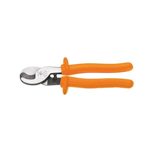 Klein® High Leverage Insulated Cable Cutter with Orange Handle - Image 1