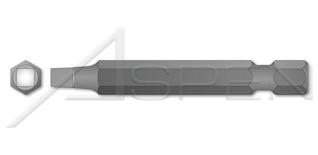 Square Drive Screwdriver Power Bit - Image 1