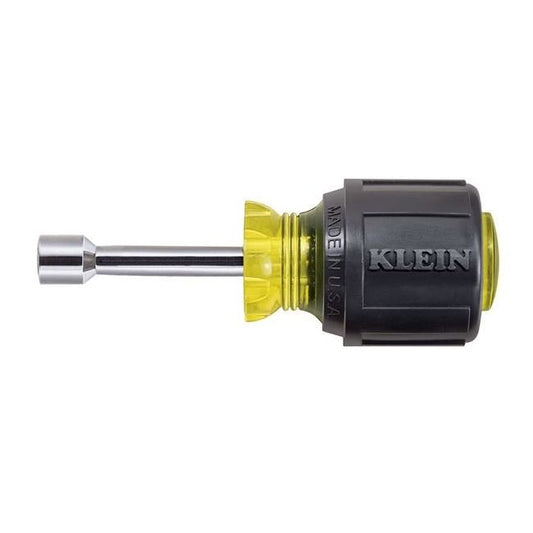 Klein® Cushion-Grip 5/16 in. Stubby Nut Driver with Rubber Handle - Image 1