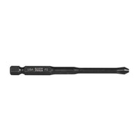 Klein® #2 Phillips Power Driver Bit, 3-1/2 in. Length, Hex Drive - Pack of 5