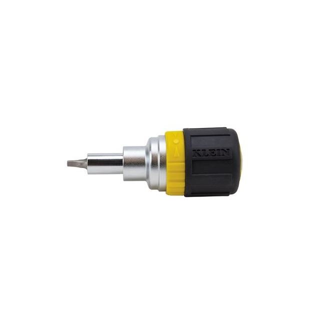 Klein® 6-in-1 Stubby Screwdriver with Cushion-Grip Handle - Image 1