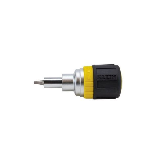 Klein® 6-in-1 Stubby Screwdriver with Cushion-Grip Handle - Image 1