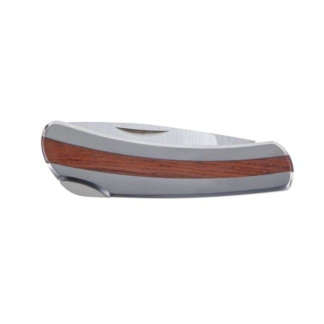 Klein® 7-Inch Stainless Steel Pocket Knife with Lockback and Wood Handle - Image 5