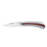 Klein® 7-Inch Stainless Steel Pocket Knife with Lockback and Wood Handle