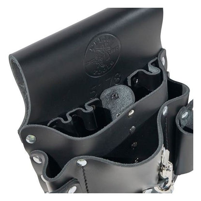 Klein® 11 in. Leather Tool Pouch for Electricians & Maintenance Workers - Image 3
