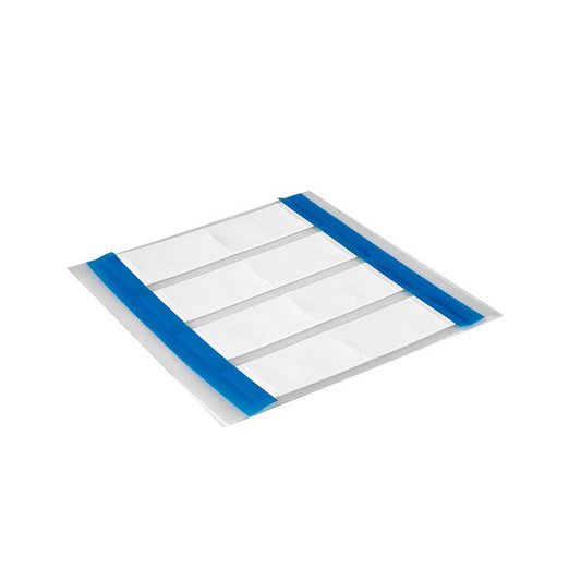 HELLERMANN TYTON Heat Shrink Label, 0.597" x 1.9" White, 250/BX - Image 1