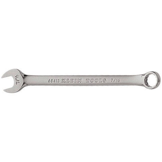 Klein® 7/16 in. Combination Wrench - Alloy Steel, 15° Offset Angles - Image 1