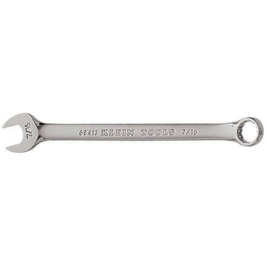 Klein® 7/16 in. Combination Wrench - Alloy Steel, 15° Offset Angles - Image 1