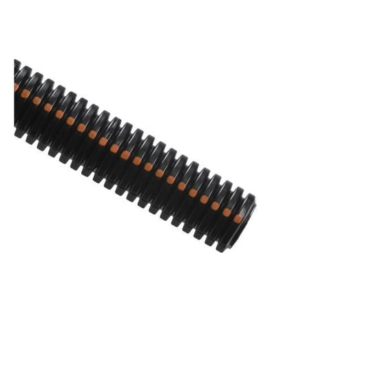 2.388 in. Split Convoluted Tubing - UV-Resistant Black PE Tubing - Image 1